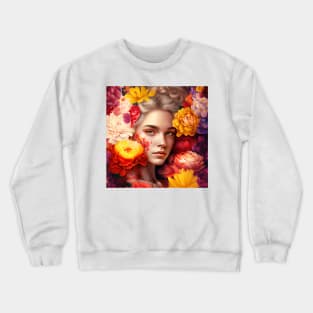 flowery Crewneck Sweatshirt